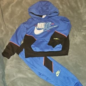 Nike Blue and Black Tracksuit with Logo